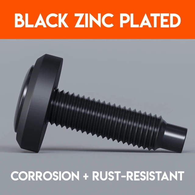 Alt view image 6 of 7 - Server Rack Screws 25 Pack - 10/32 Steel Screws with Attached Nylon Washers & Pilot Point Heads - Made to Use with Network Racks, Enclosures, & Cabinets