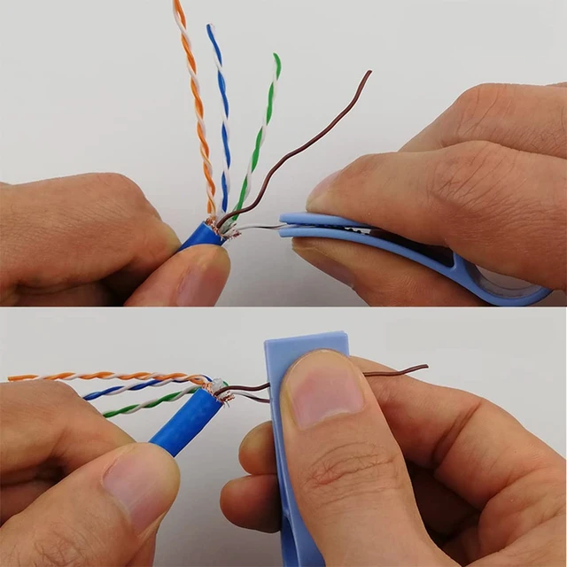 Alt view image 3 of 6 - Network Cable Untwist Tool, Engineer Wire Straightener for CAT5/CAT5e/CAT6/CAT7 Wires Pair Separator Tools Quickly & Easily Untwists (3)