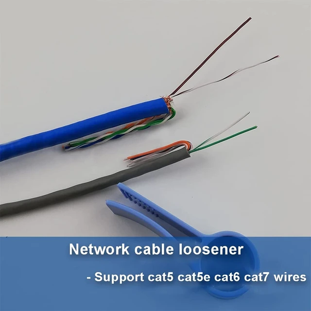 Alt view image 5 of 6 - Network Cable Untwist Tool, Engineer Wire Straightener for CAT5/CAT5e/CAT6/CAT7 Wires Pair Separator Tools Quickly & Easily Untwists (3)