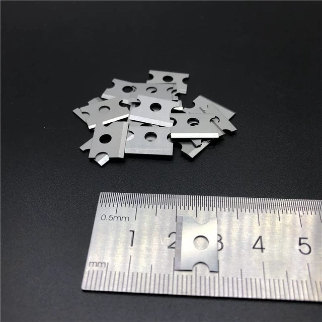 Alt view image 6 of 7 - 16 Pack Ethernet Crimper Blade Replacement with Cutting Base Crimping Blades Parts for RJ45 Crimp Tool Kit Pass Thru RJ45 Crimping Tool Ethernet Cable Strippers Pass Through Connectors