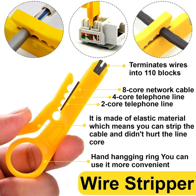 Alt view image 5 of 7 - RJ45 Pass Through Crimp Tool Kit,3-in-1 Ethernet Crimper with Wire Stripper Cutter,Network Cable Tester with Battery,Cat5/5e Cat6 Cat6a RJ45 Connectors &Boots,Network Installation Tool for Home Office