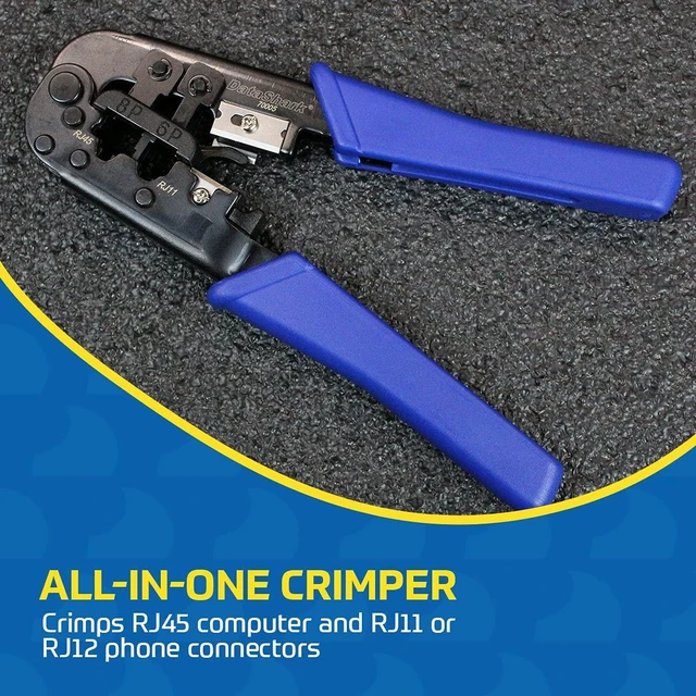 Alt view image 2 of 6 - DataShark Modular Data Cable Crimper - RJ45, RJ11, RJ12 - CAT5, CAT5E, CAT6 (2023 Model)