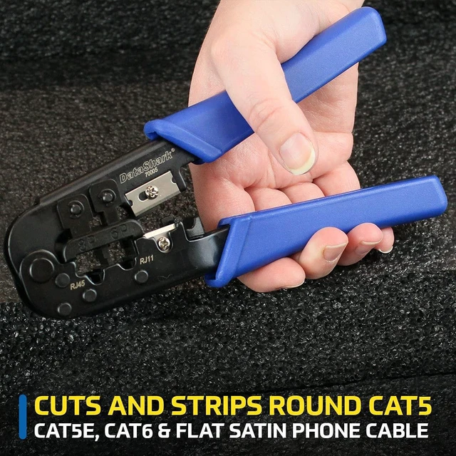 Alt view image 4 of 6 - DataShark Modular Data Cable Crimper - RJ45, RJ11, RJ12 - CAT5, CAT5E, CAT6 (2023 Model)
