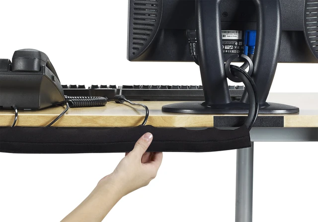 Alt view image 4 of 5 - OECMS Neoprene Cable Management - Black/White