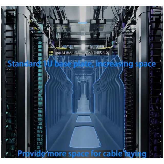 Alt view image 7 of 7 - 2 Pack 1U 19 Inch Cable Manager Horizontal Rack Mount, 24 Slot | 24 Slot Wire Management, Server Rack Management, Metal Finger Duct Wire Organizer, With Mounting Screws