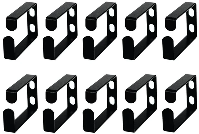 Main image of 10 Pack Metallic Cable Manager Ring Network Rack Cable Management Ring Cable Management Hook for Network Patch Cables, Fiber Optic, Power Cords - Made in Taiwan