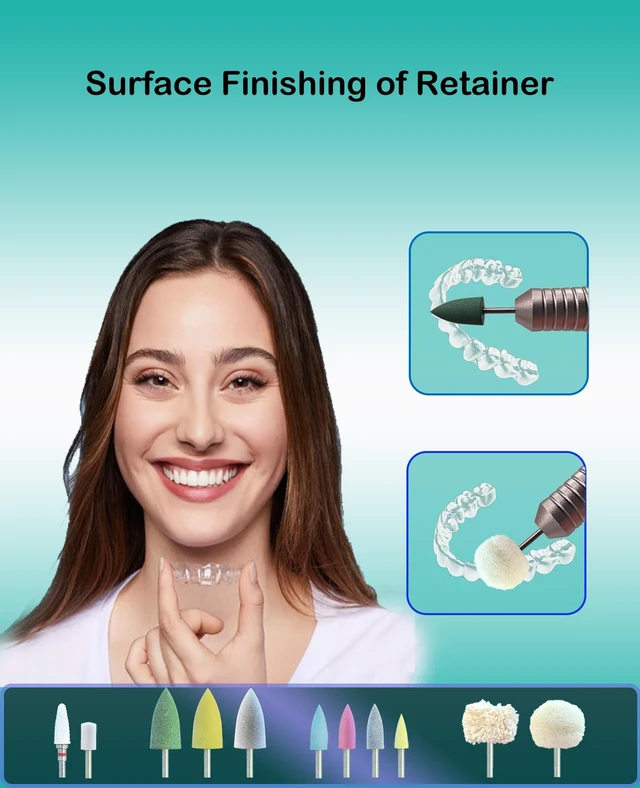 Alt view image 5 of 7 - Cordless Polishing & Repair Tool Kit for Acrylic Resin Appliances | File Rough Edges | Smooth Sore Spots | Polish After Repair & Reline | Improve Fit | USB Rechargeable | Easy for Seniors