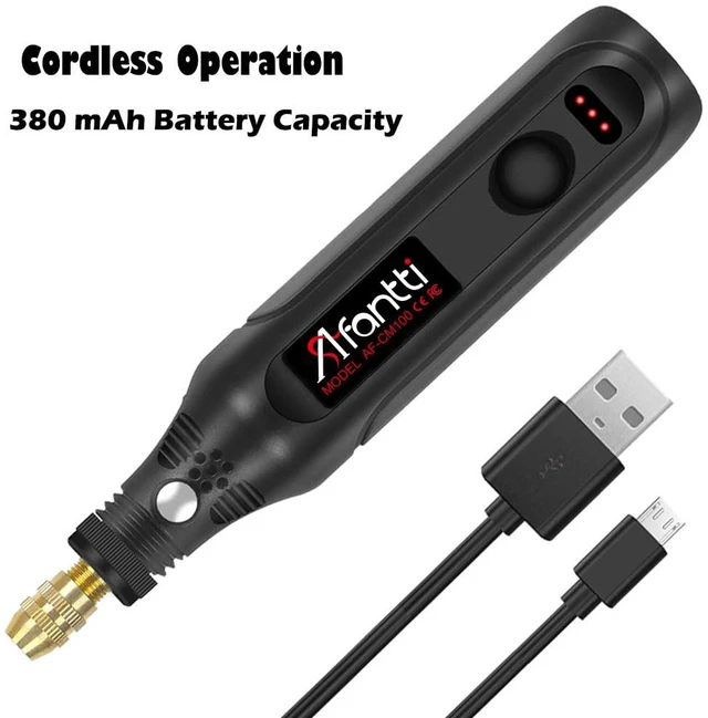 Alt view image 3 of 7 - Mini Cordless Rotary Tool Kit Small Detail Sander Grinder Pen | 101 Accessories | for Sanding Grinding Polishing Cutting Crafts