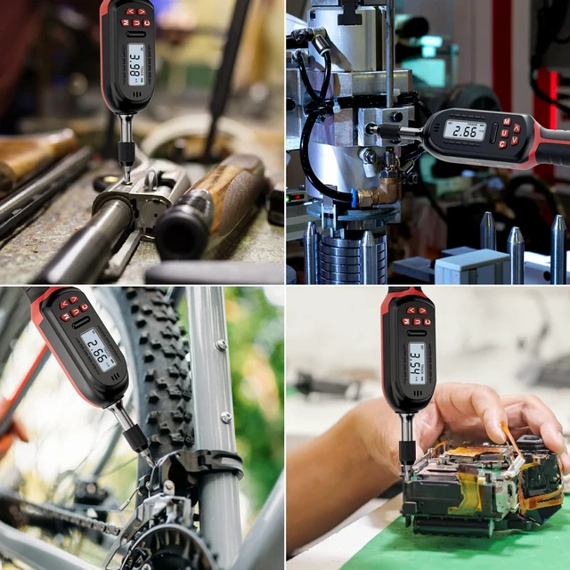 Alt view image 7 of 7 - Torque Screwdriver 1/4" Digital for Gunsmithing, 2.65-53.10 in.lb | ±2% Accuracy, 0.3-6Nm, 1/4" Electronic Screwdriver Torque Wrench Set with 31 S2 Bits,LCD Display & Audible Buzzer for Bike