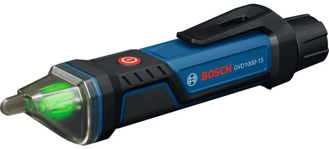 Main image of GVD1000-15 Non Contact Voltage Tester Pen, HVAC & Electrician Tool | Detect 90-1000V AC with this electrical tester. Features audio alerts and a rugged pen design for reliable outlet testing.