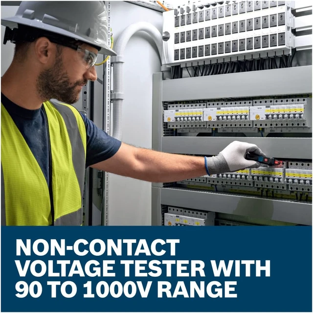 Alt view image 5 of 6 - GVD1000-15 Non Contact Voltage Tester Pen, HVAC & Electrician Tool | Detect 90-1000V AC with this electrical tester. Features audio alerts and a rugged pen design for reliable outlet testing.
