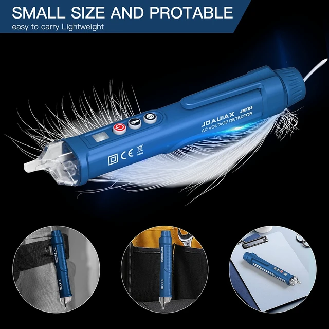 Alt view image 5 of 7 - Non-Contact Voltage Tester,Electrical Voltage Detector Pen Null/Live Wire Tester Breakpoint Finder Voltage Measuring Tool Dual Range AC 12V/48V-1000V