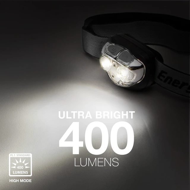 Alt view image 3 of 7 - PRO-400 Headlamp Rechargeable, IPX4 Water Resistant Rechargeable Headlamp, Ultra Bright Multiple Light Modes Head Lamp, Camping, Running, Outdoors, Emergency Light, USB Included