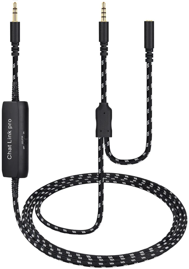Main image of HD60 S+ Chat Link Pro Cable for Elgato 4K S, 4K X, HD60 X Capture Card | Chat Adapter with in-line Isolator Compatible with Nintendo Switch, Xbox One, PS4 and PS5, 6.6ft Long