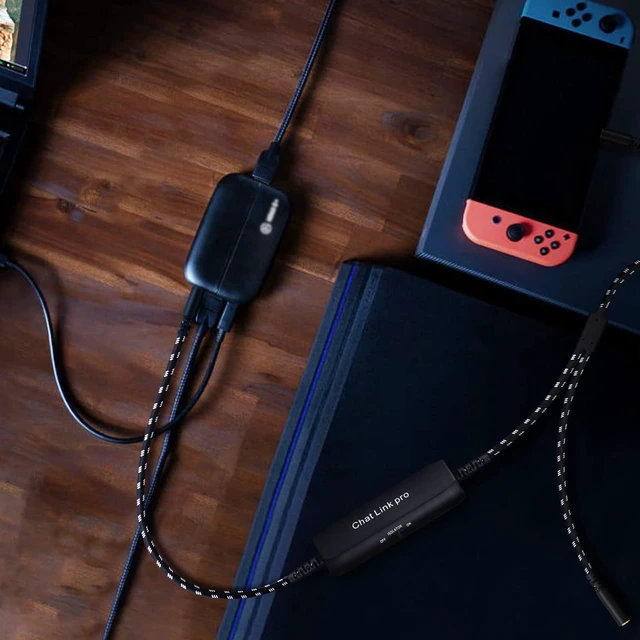 Alt view image 6 of 7 - HD60 S+ Chat Link Pro Cable for Elgato 4K S, 4K X, HD60 X Capture Card | Chat Adapter with in-line Isolator Compatible with Nintendo Switch, Xbox One, PS4 and PS5, 6.6ft Long