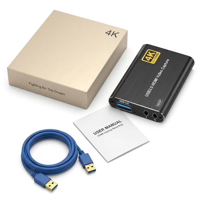 Alt view image 7 of 7 - 4K HDMI Video Capture Card, 1080P 60FPS USB 3.0 for Game Streaming | Game Capture Card, 1080P 60FPS Video Capture Device for lag-free streams Switch, PS5, Xbox, PC and OBS