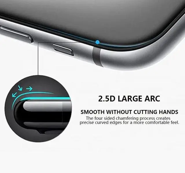 Alt view image 6 of 7 - 5 Pack For Samsung Galaxy S25 FE ,9H Clear Tempered Glass Screen Protector, Case Friendly,Anti-Scratch, Anti-Shatter