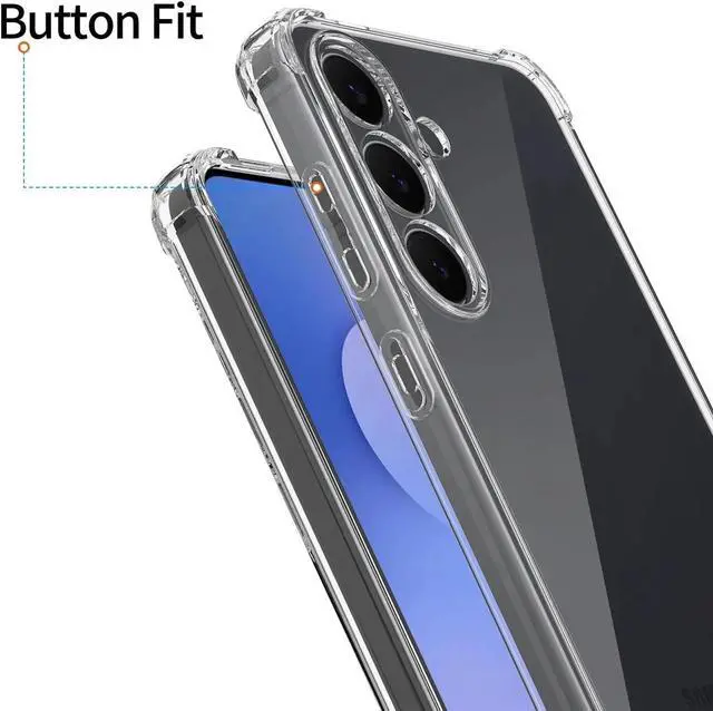 Alt view image 3 of 6 - Case For Samsung Galaxy S25/S25+/S25Ultra/S25 FE Shockproof Soft TPU Clear Bumper Case Cover