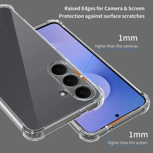 Alt view image 4 of 6 - Case For Samsung Galaxy S25/S25+/S25Ultra/S25 FE Shockproof Soft TPU Clear Bumper Case Cover