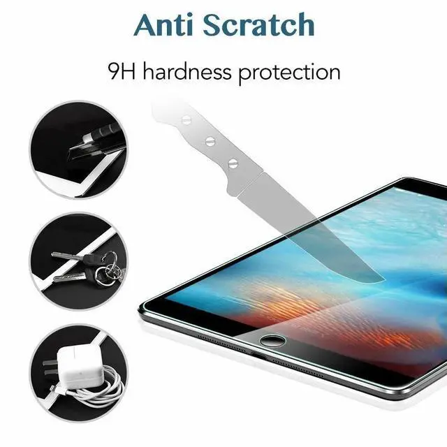 Alt view image 3 of 4 - For iPad Mini 4/Mini 5th ,9H Clear Tempered Glass Screen Protector
