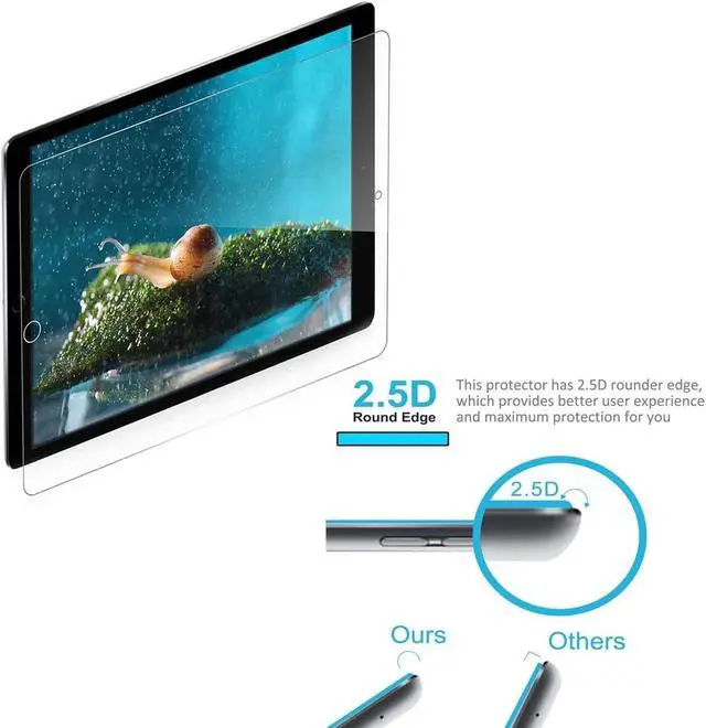 Alt view image 5 of 5 - For Apple iPad 9.7 inch ONLY ,9H Clear Tempered Glass Film Screen Protector ,Anti-Scratch,Case Friendly