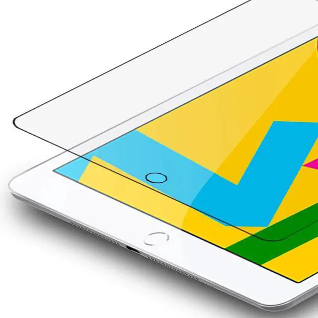 Main image of For Apple iPad 10.2 inch ONLY ,9H Clear Tempered Glass Film Screen Protector Cover,Anti-Scratch,Case Friendly