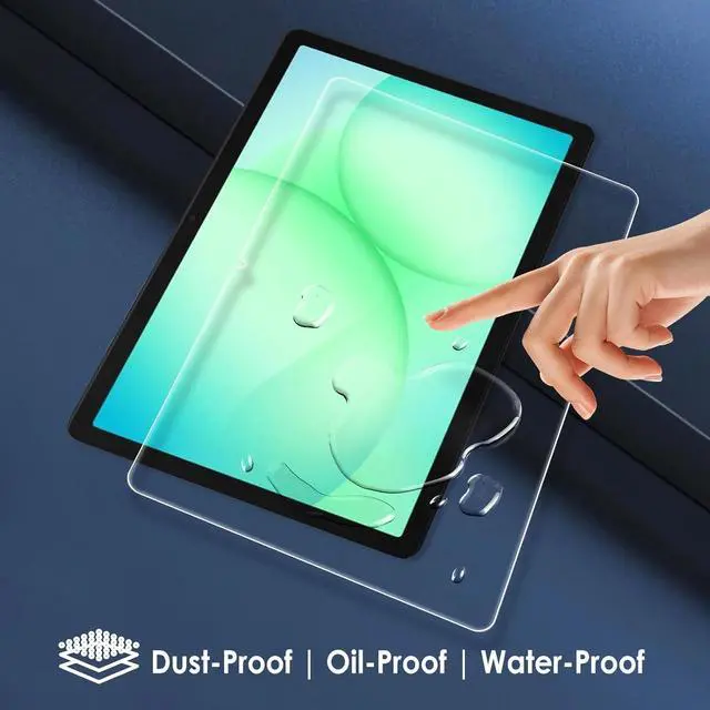 Alt view image 2 of 5 - For Samsung Galaxy Tab A11+/A9 Plus, 9H Clear Tempered Glass Screen Protector