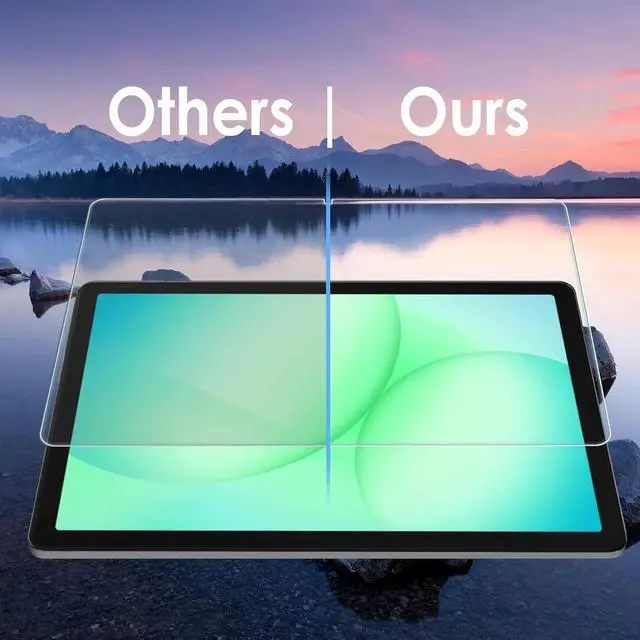 Alt view image 5 of 5 - For Samsung Galaxy Tab A11+/A9 Plus, 9H Clear Tempered Glass Screen Protector