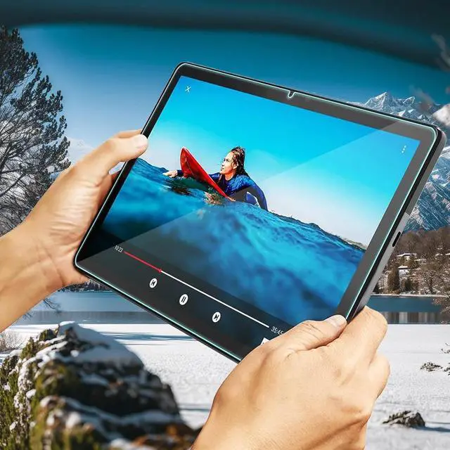 Alt view image 4 of 5 - For Samsung Galaxy Tab A11+/A9 Plus, 9H Clear Tempered Glass Screen Protector