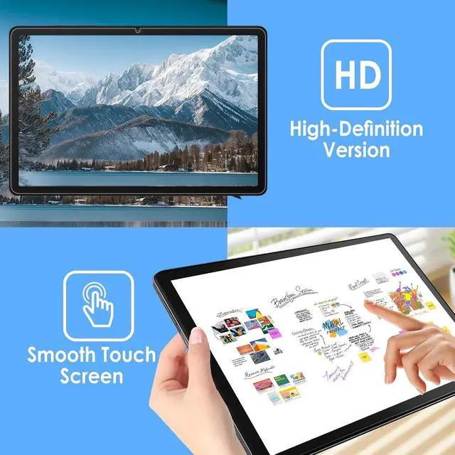 Alt view image 3 of 5 - For Samsung Galaxy Tab A11+/A9 Plus, 9H Clear Tempered Glass Screen Protector