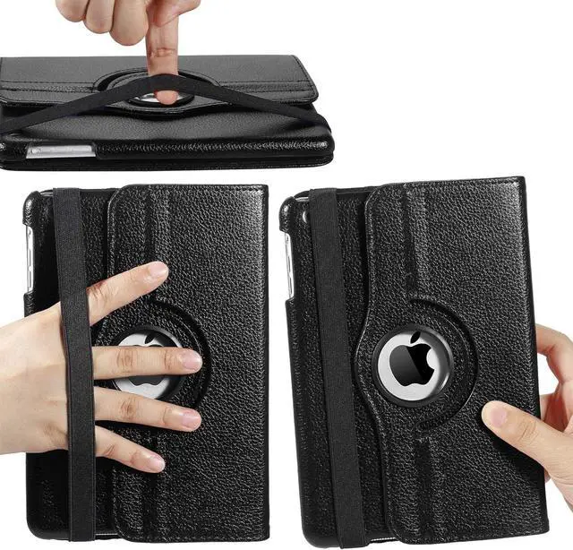 Alt view image 2 of 5 - Universal For Apple iPad Mini 1/mini 2/Mini 3 360 ° Rotating Leather Smart Case Stand Cover