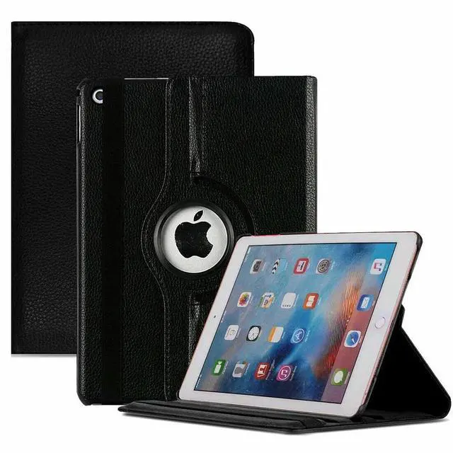 Alt view image 4 of 4 - For Apple iPad 2/3/4 , Universal 360° Rotating Shockproof Leather Folio Smart Stand Case