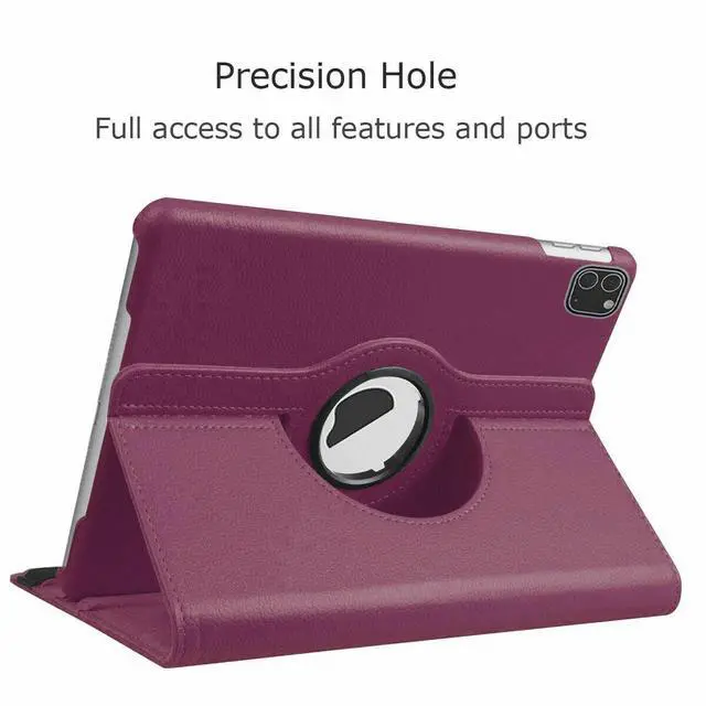 Alt view image 3 of 4 - Universal Case For iPad Air 5th/ Air 4th 10.9" 360 Rotating Leather Smart Stand Cover
