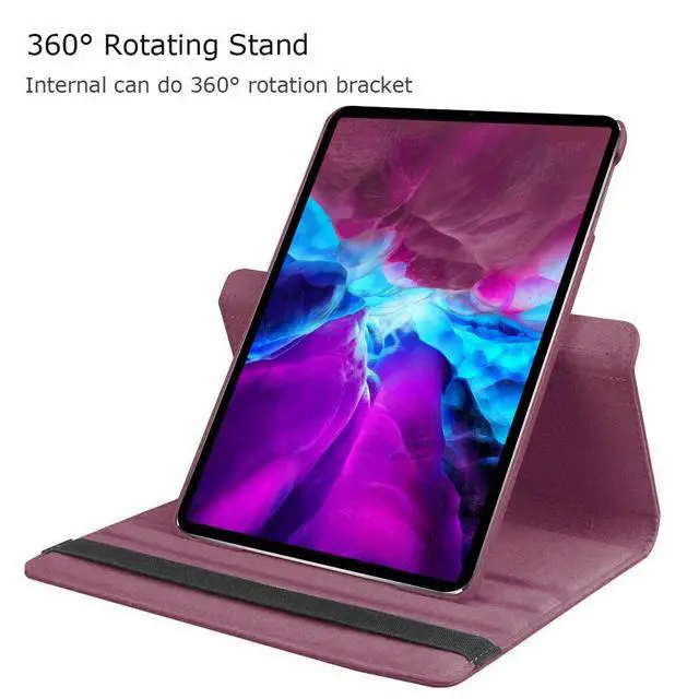 Alt view image 4 of 4 - Universal Case For iPad Air 5th/ Air 4th 10.9" 360 Rotating Leather Smart Stand Cover
