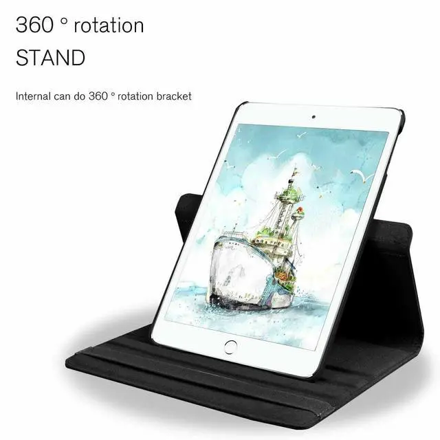Alt view image 6 of 6 - Universal Case For iPad Air 5th/ Air 4th 10.9" 360 Rotating Leather Smart Stand Cover
