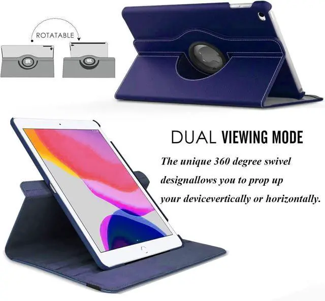 Alt view image 3 of 5 - For Apple iPad (2022) 10.9" 10th Gen 360° Rotating Leather Smart Case Cover