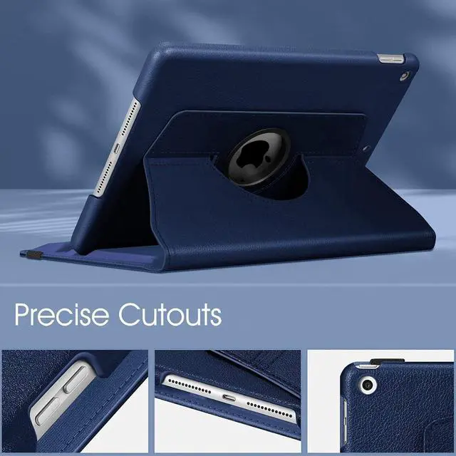 Alt view image 4 of 5 - For Apple iPad (2022) 10.9" 10th Gen 360° Rotating Leather Smart Case Cover