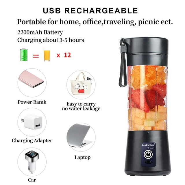 Alt view image 5 of 7 - Portable Blender, Electric USB Mini Juicer Blender For Shakes and Smoothies