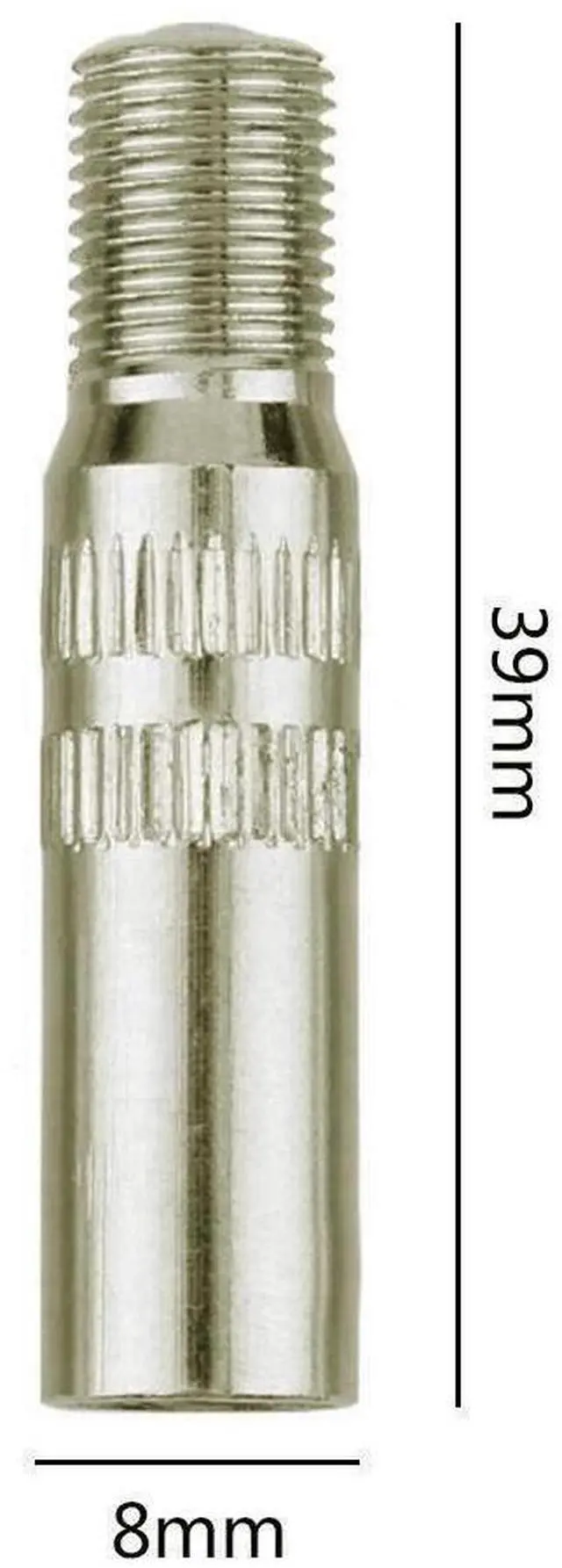 Alt view image 3 of 6 - 5PCS Chrome Tire Valve Stem Extender Caps, 1 Extra Spare for Car Truck Van