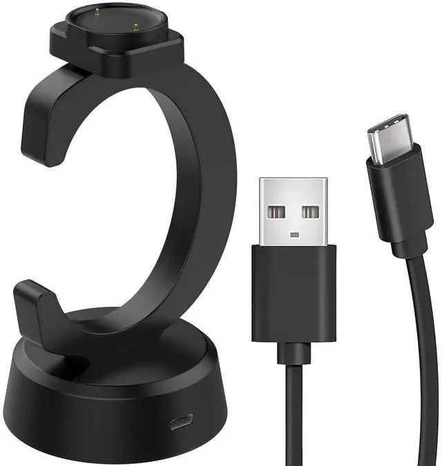 Main image of Charger Dock for Amazfit Bip 6/Active 2/Active 2 Square Smrtwatch, Charger Replacement Upgraded Magnetic Watch Charging Stand with 3.3Ft USB-C Charging Cable