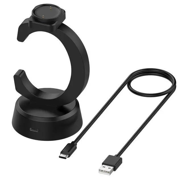 Alt view image 7 of 7 - Charger Dock for Amazfit Bip 6/Active 2/Active 2 Square Smrtwatch, Charger Replacement Upgraded Magnetic Watch Charging Stand with 3.3Ft USB-C Charging Cable