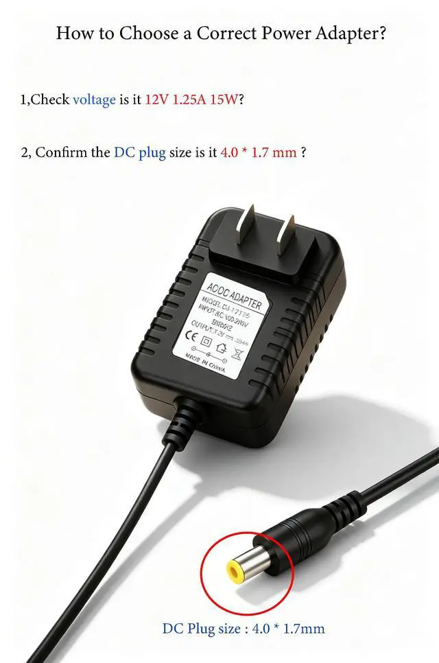 Alt view image 3 of 7 - Power Cord Replacement for Alexa Dot 4th Gen/3rd Gen/5th Gen 2022, Show 5 2nd Generation 2021 Speaker, 15W Charger Adapter