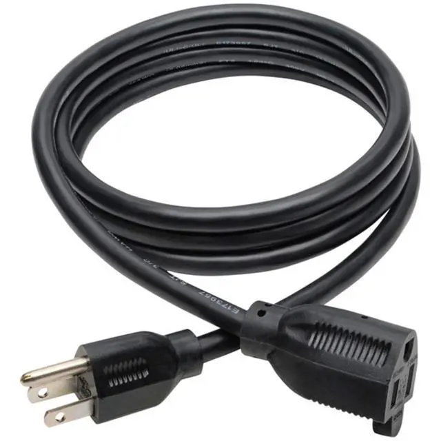Main image of Eaton 3-Prong 6ft Power Cord Extension Cable | Heavy-Duty 15A, 14AWG, 125V, NEMA 5-15P to NEMA 5-15R, Male-to-Female, Lifetime Manufacturer's Warranty (P024-006)