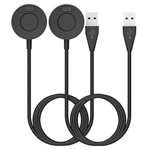 Alt view image 2 of 7 - 2-Pack Charger Compatible with Garmin Approach S62 S42 S44 S12 S50 S60 S70, Fenix 8 7 6 5, Vivoacive 6 5 4 3, Venu 4 3 2 Charger Dock, Replacement Portable Charging Dock Station + USB Cable Cord
