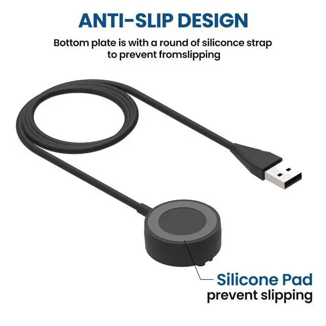 Alt view image 5 of 7 - 2-Pack Charger Compatible with Garmin Approach S62 S42 S44 S12 S50 S60 S70, Fenix 8 7 6 5, Vivoacive 6 5 4 3, Venu 4 3 2 Charger Dock, Replacement Portable Charging Dock Station + USB Cable Cord