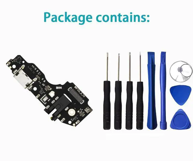 Alt view image 3 of 5 - Dock Connector Replacement for T-Mobile Revvl 6 5G / Revvl 6X 5G / Revvl 6 Pro 5G - Microphone/Antenna/Charger Port Board Flex Cable TMAF025G TMAF035G