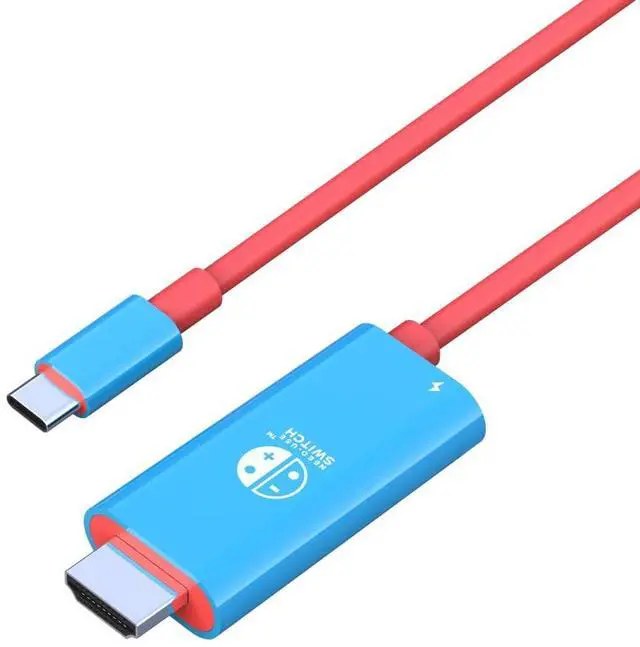 Main image of USB C to HDMI Cable 2 in 1 Steam Deck Adapter 4K 60Hz HDMI 100W Charging Port, Monitor TV Connector Cable USB C Dock for Steam Deck OLED/ROG Xbox Ally/iPad/Samsung Galaxy Dex/Tablet/iPhone 17 6.6TF