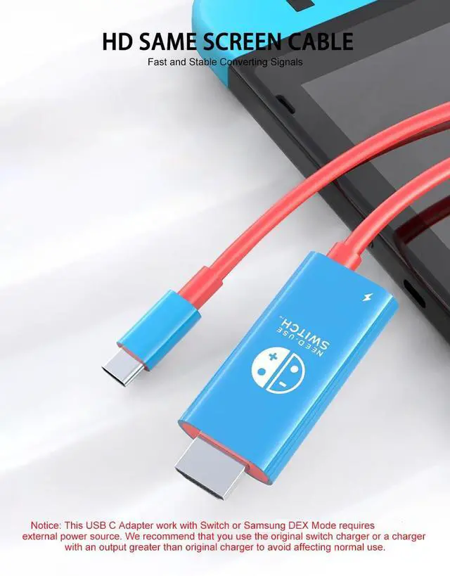 Alt view image 5 of 7 - USB C to HDMI Cable 2 in 1 Steam Deck Adapter 4K 60Hz HDMI 100W Charging Port, Monitor TV Connector Cable USB C Dock for Steam Deck OLED/ROG Xbox Ally/iPad/Samsung Galaxy Dex/Tablet/iPhone 17 6.6TF