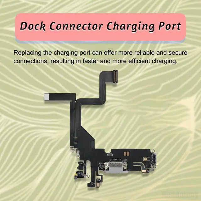 Alt view image 2 of 6 - Charging Port Replacement Dock Connector for iPhone 14 Pro