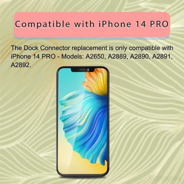 Alt view image 4 of 6 - Charging Port Replacement Dock Connector for iPhone 14 Pro